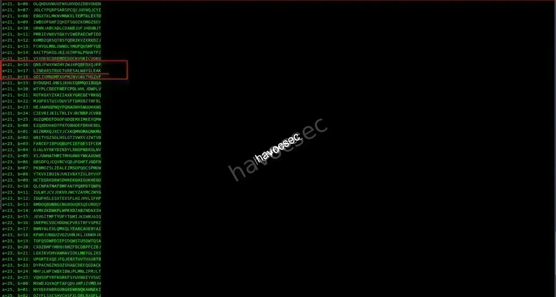 the line 252 english  clear text