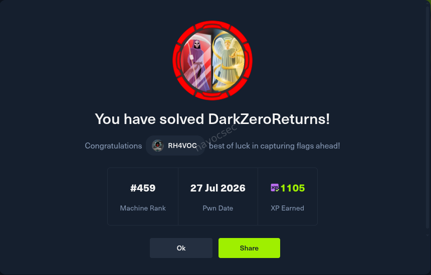 HTB DarkZero Returns Complete Writeup: CVE-2026-33937 (Handlebars AST Injection), Gitea Actions Abuse and Cross Forest Trust Root Escalation