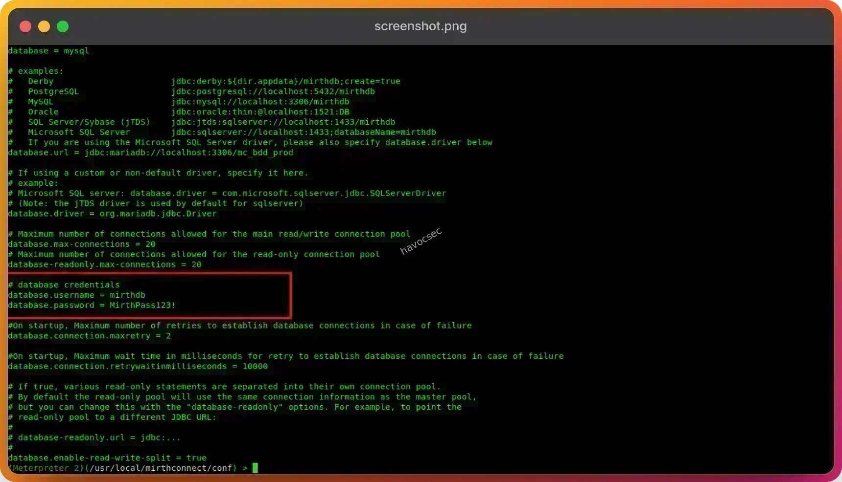 database-password