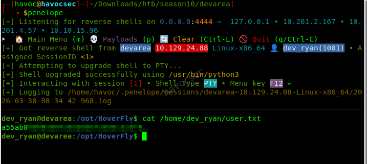 user.txt flag