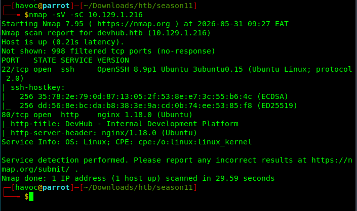devhub-nmap-scan