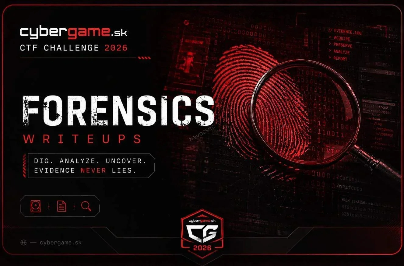 SK-CERT CyberGame 2026: Forensics Challenges Writeup