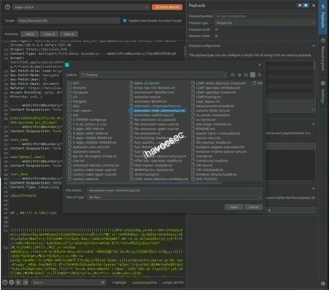 Hercules Website web admin Forms Bruteforce