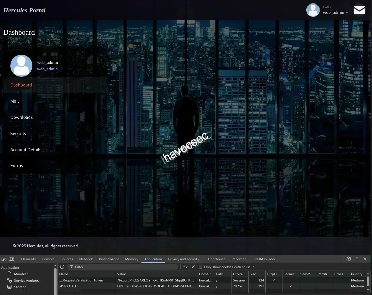 Hercules Website web admin