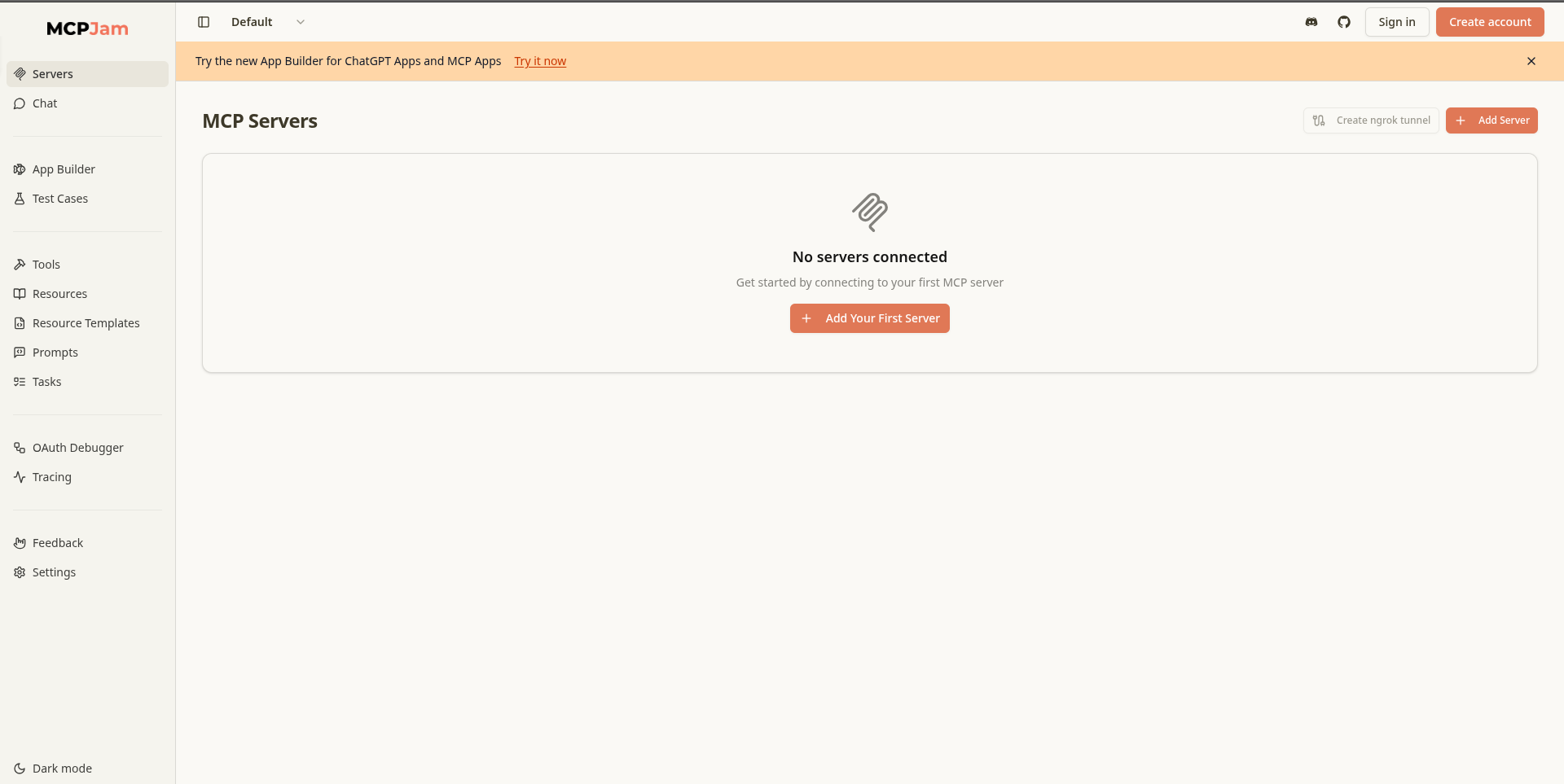 MCP Inspector page