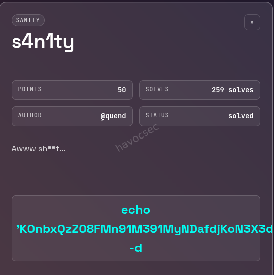sanity-check