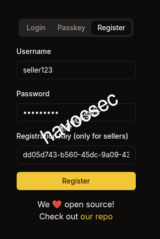 Register Seller