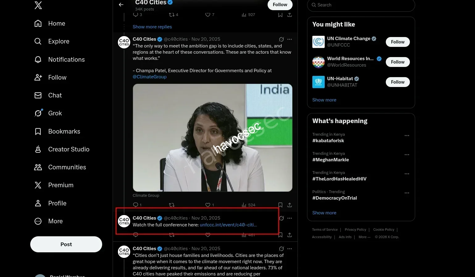 the link to the video